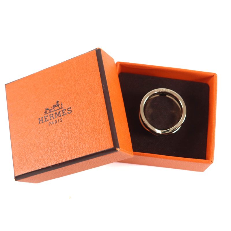 Hermes Ribbon Bijouterie Fantaisie H Motif Scarf Ring Gold Ladies Recommended
