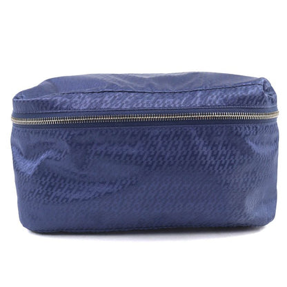 Hermes Eau De Voyage PM 100% Silk Pouch Blue Stamped B Made In France Ladies