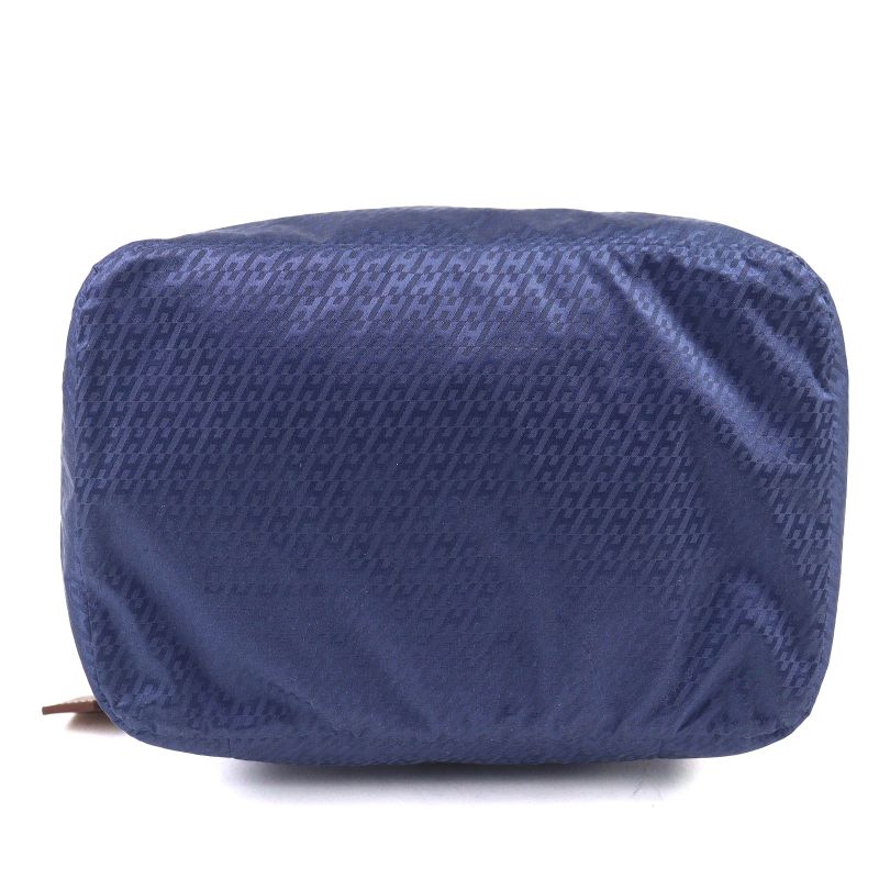 Hermes Eau De Voyage PM 100% Silk Pouch Blue Stamped B Made In France Ladies