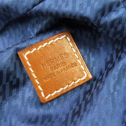 Hermes Eau De Voyage PM 100% Silk Pouch Blue Stamped B Made In France Ladies