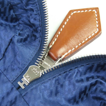 Hermes Eau De Voyage PM 100% Silk Pouch Blue Stamped B Made In France Ladies