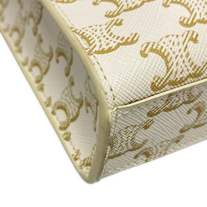 Celine Mini Vertical Cabas Ivory And Dark Brown Tote Bag