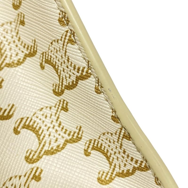 Celine Mini Vertical Cabas Ivory And Dark Brown Tote Bag