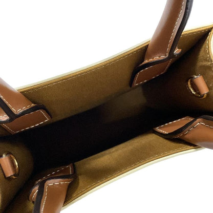 Celine Mini Vertical Cabas Ivory And Dark Brown Tote Bag