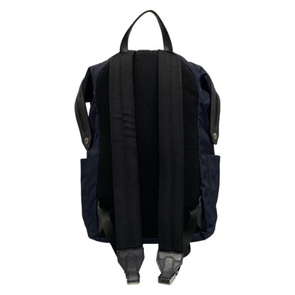 Fendi Backpack Sac Backpack/bag Bugs Eye 7vz035 Navy And Black Leather