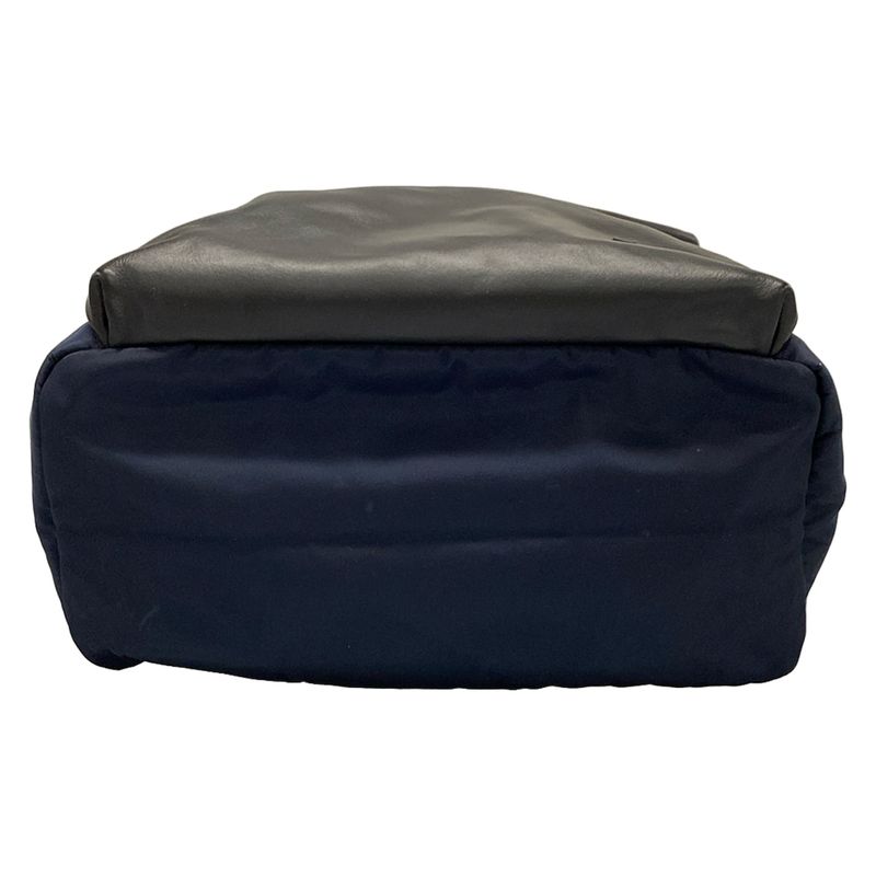 Fendi Backpack Sac Backpack/bag Bugs Eye 7vz035 Navy And Black Leather