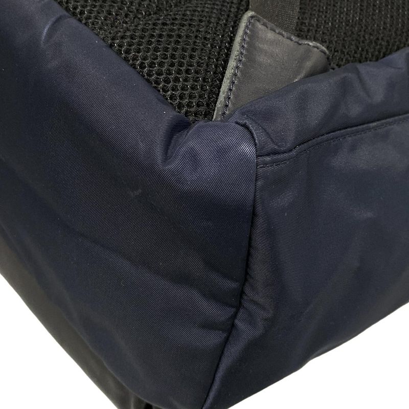 Fendi Backpack Sac Backpack/bag Bugs Eye 7vz035 Navy And Black Leather