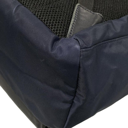 Fendi Backpack Sac Backpack/bag Bugs Eye 7vz035 Navy And Black Leather