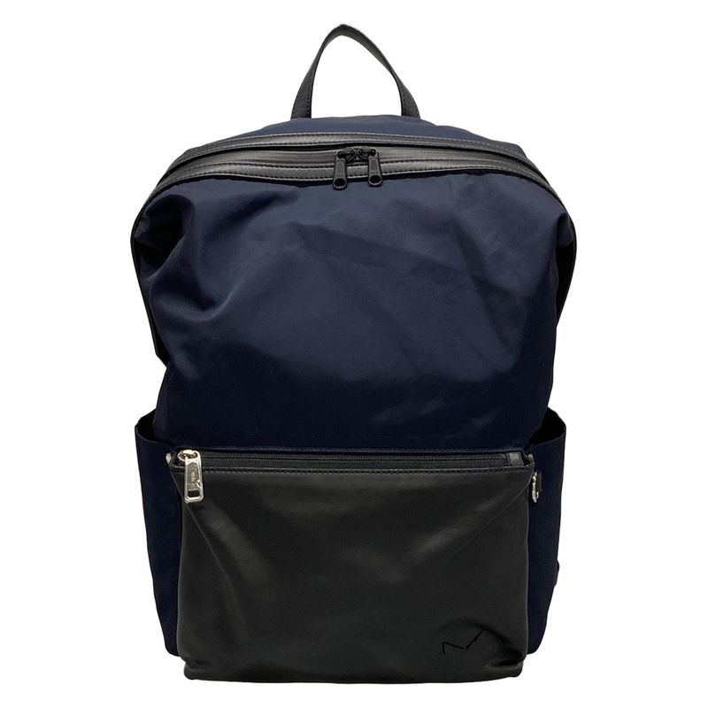 Fendi Backpack Sac Backpack/bag Bugs Eye 7vz035 Navy And Black Leather