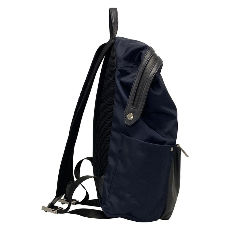 Fendi Backpack Sac Backpack/bag Bugs Eye 7vz035 Navy And Black Leather