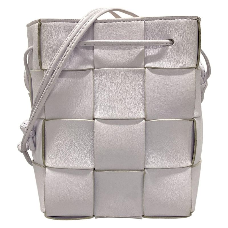 Bottega Veneta Shoulder Bag Small Cassette Crossbody Maxi Intrecciato Purple