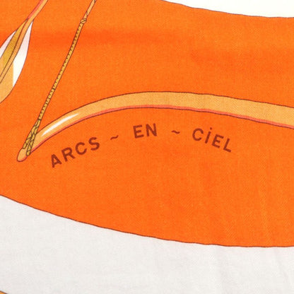 Hermes 2023 Triangle Gien Arcs En Ciel Rainbow Cashmere Silk Large Scarf