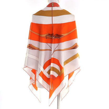 Hermes 2023 Triangle Gien Arcs En Ciel Rainbow Cashmere Silk Large Scarf