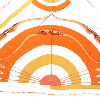 Hermes 2023 Triangle Gien Arcs En Ciel Rainbow Cashmere Silk Large Scarf