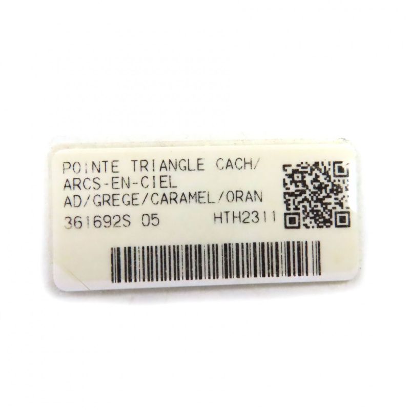 Hermes 2023 Triangle Gien Arcs En Ciel Rainbow Cashmere Silk Large Scarf