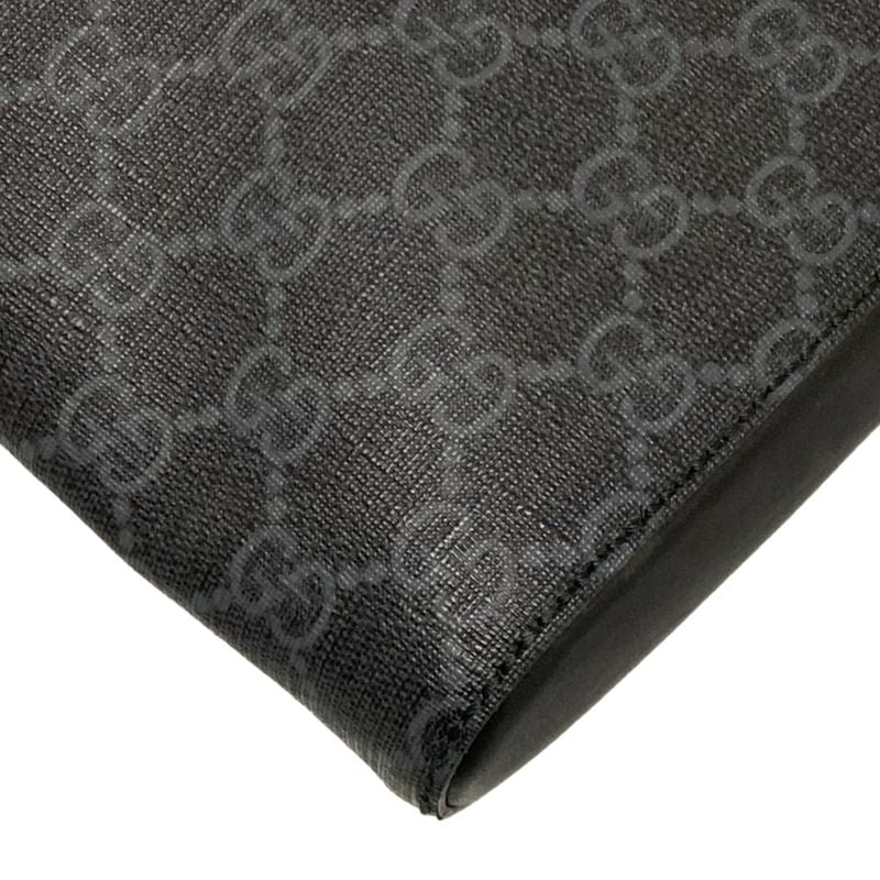 Gucci Shoulder Bag GG Plus GG Supreme 474137 Dark Gray X Black X Multi Leather