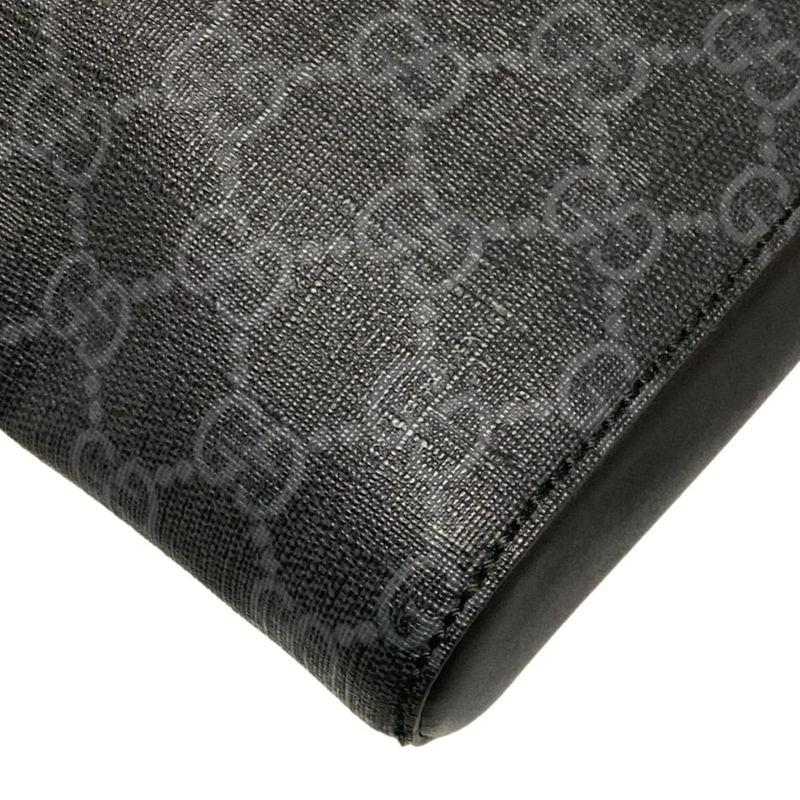 Gucci Shoulder Bag GG Plus GG Supreme 474137 Dark Gray X Black X Multi Leather