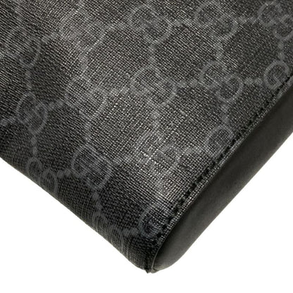 Gucci Shoulder Bag GG Plus GG Supreme 474137 Dark Gray X Black X Multi Leather