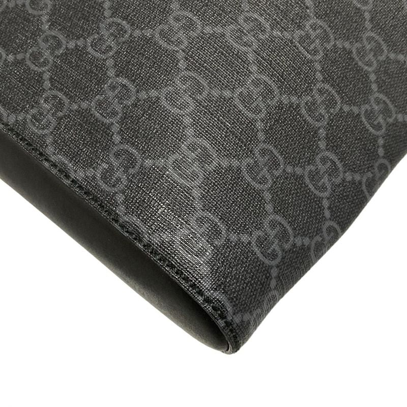 Gucci Shoulder Bag GG Plus GG Supreme 474137 Dark Gray X Black X Multi Leather