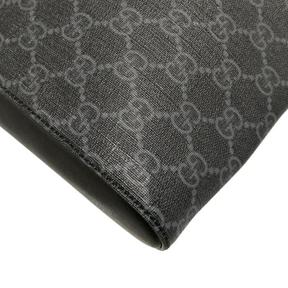 Gucci Shoulder Bag GG Plus GG Supreme 474137 Dark Gray X Black X Multi Leather