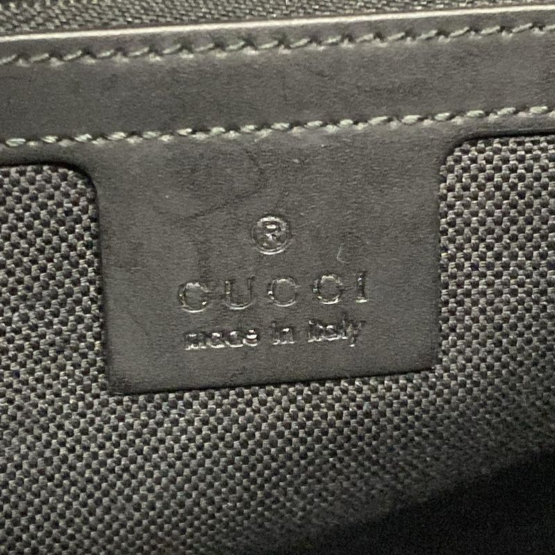 Gucci Shoulder Bag GG Plus GG Supreme 474137 Dark Gray X Black X Multi Leather