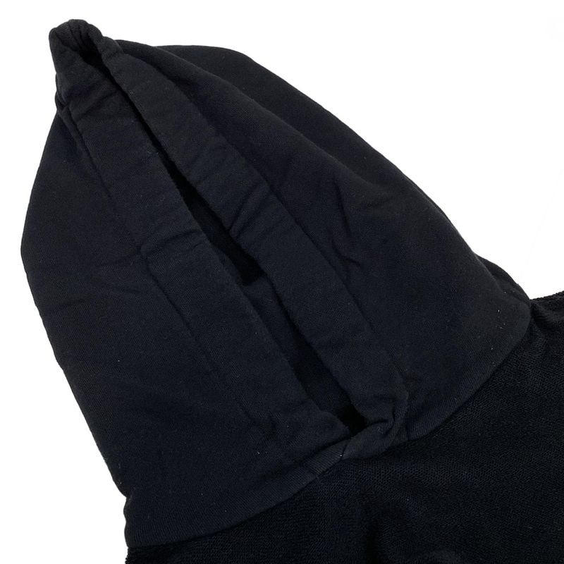 Celine Hoodie Size L Men's Loose Sweatshirt 2y468670q Black Long Sleeves Cotton