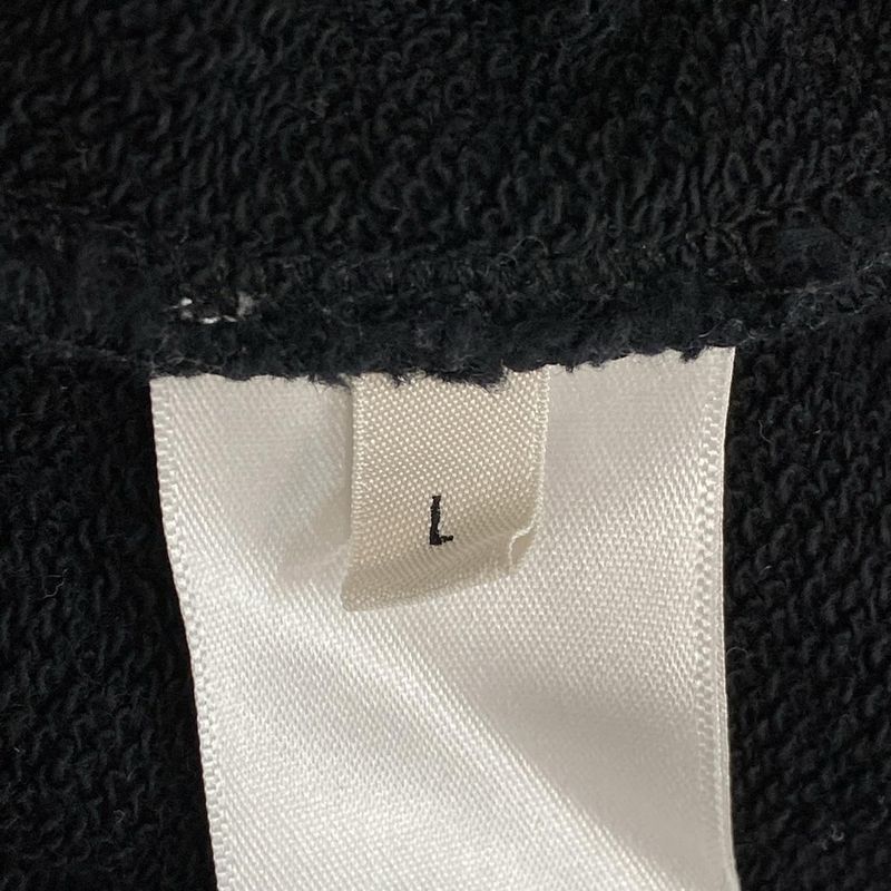 Celine Hoodie Size L Men's Loose Sweatshirt 2y468670q Black Long Sleeves Cotton