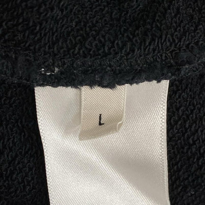 Celine Hoodie Size L Men's Loose Sweatshirt 2y468670q Black Long Sleeves Cotton