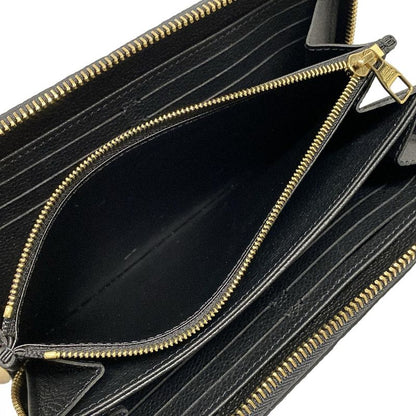 Louis Vuitton Monogram Empreinte Zippy Wallet M61864 Noir Black Leather