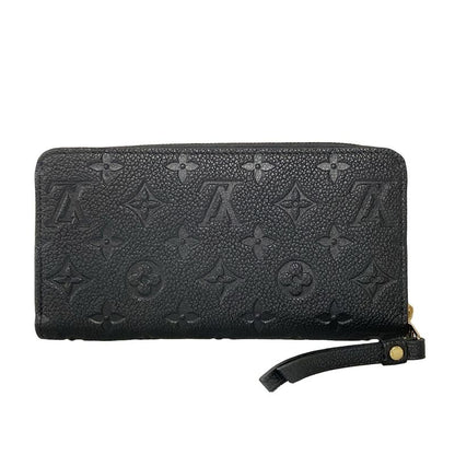 Louis Vuitton Monogram Empreinte Zippy Wallet M61864 Noir Black Leather