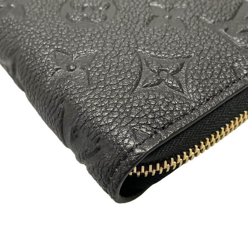 Louis Vuitton Monogram Empreinte Zippy Wallet M61864 Noir Black Leather