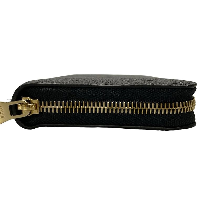 Louis Vuitton Monogram Empreinte Zippy Wallet M61864 Noir Black Leather
