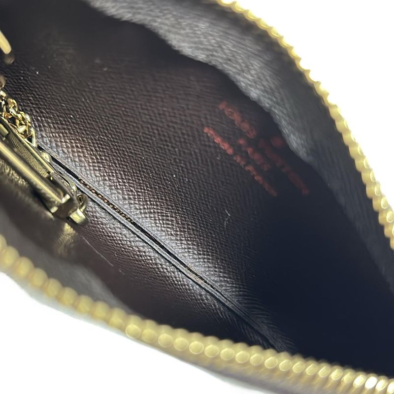 Louis Vuitton Coin Case Damier Pochette Cles N62658 Ebène