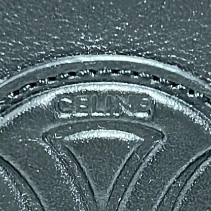 Celine Coin Case - Black Triomphe Leather