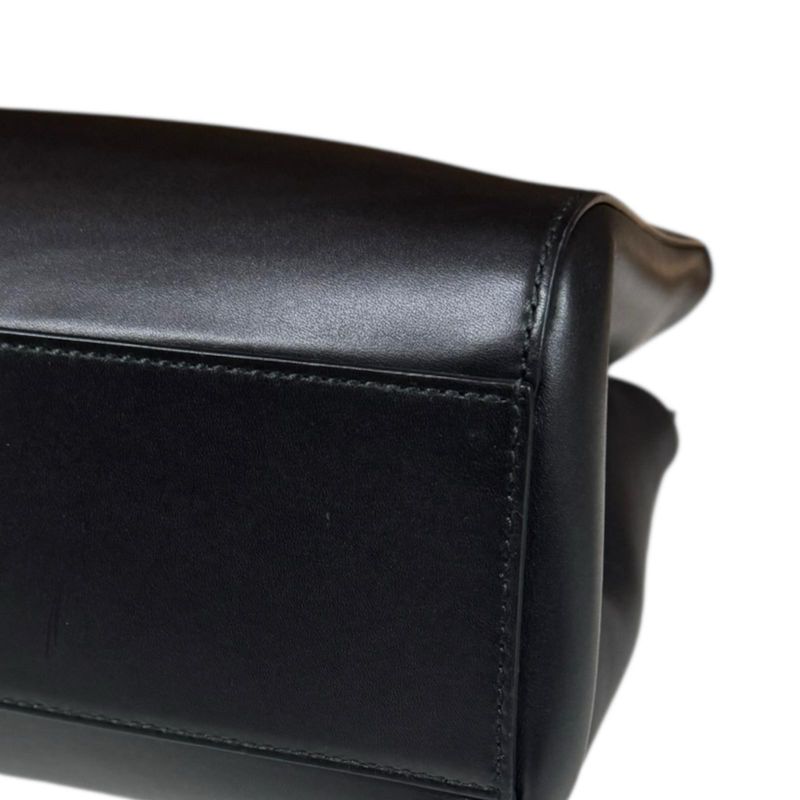 Gucci Nim Fair Medium Bamboo Shoulder Bag Leather 453766 Black Ladies Gucci