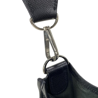 Hermes Shoulder Bag Evelyndu PM Black Silver Hardware