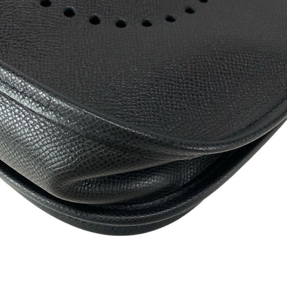 Hermes Shoulder Bag Evelyndu PM Black Silver Hardware