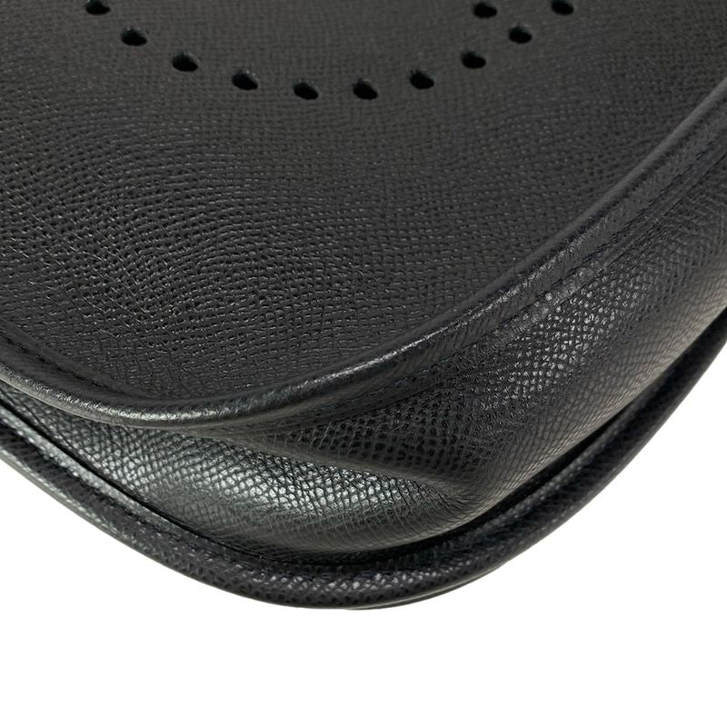 Hermes Shoulder Bag Evelyndu PM Black Silver Hardware