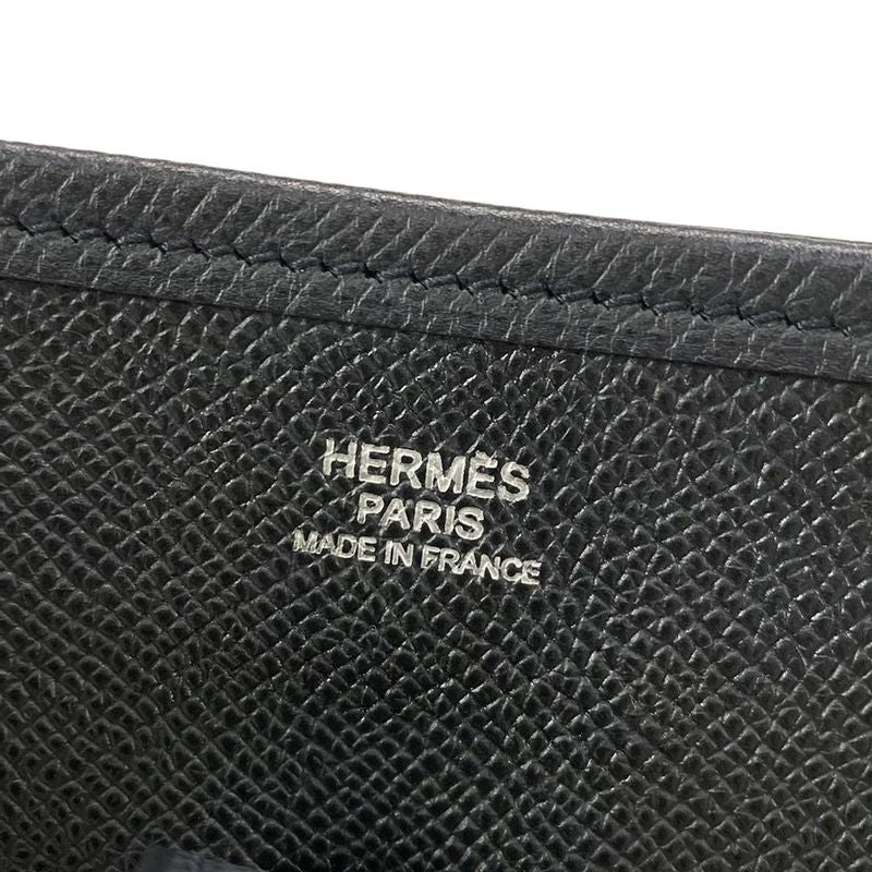 Hermes Shoulder Bag Evelyndu PM Black Silver Hardware