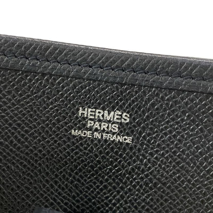 Hermes Shoulder Bag Evelyndu PM Black Silver Hardware