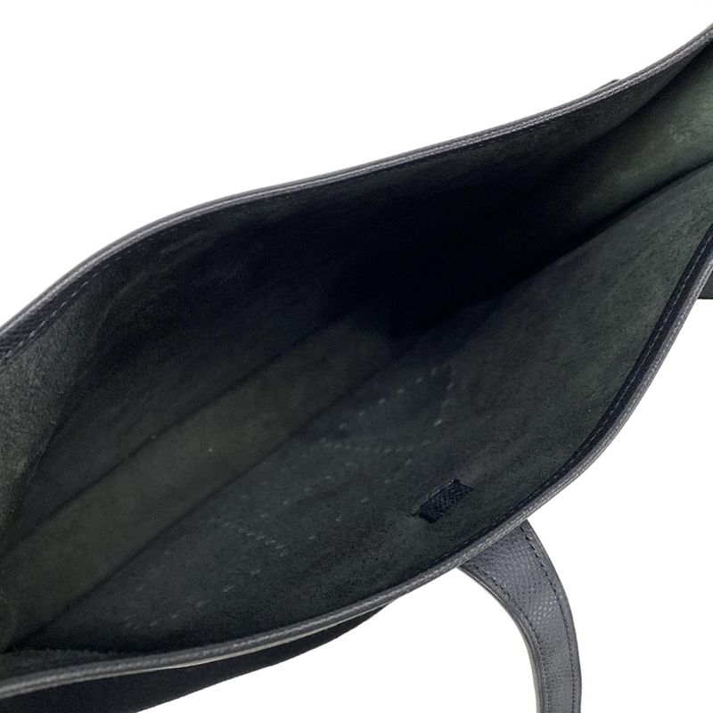 Hermes Shoulder Bag Evelyndu PM Black Silver Hardware