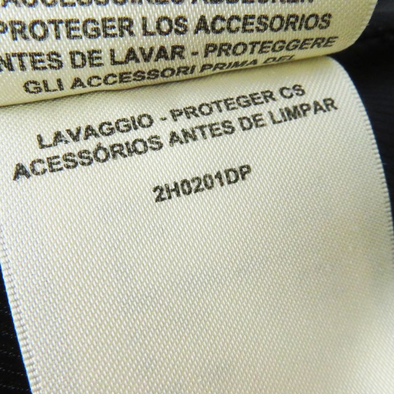 Hermes 22AW 2h0201dp Nylon Wool Double Breasted Jacket Black 34 Made In Italy