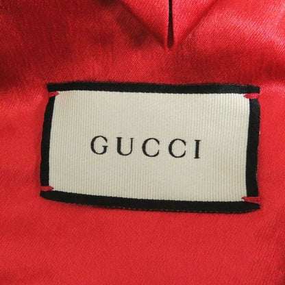 Gucci 19AW 575315 Double G Logo Patch Souvenir Jacket Stajan Blue And Red 44