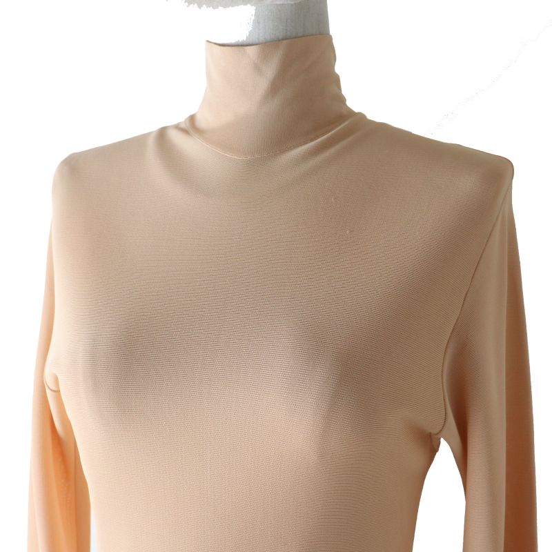 Bottega Veneta 20AW 640079 Long Sleeve Super Long Dress Salmon