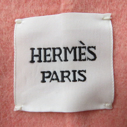 Hermes 22AW 100% Baby Cashmere Double Face Coat Pink 40 Made In France Genuine