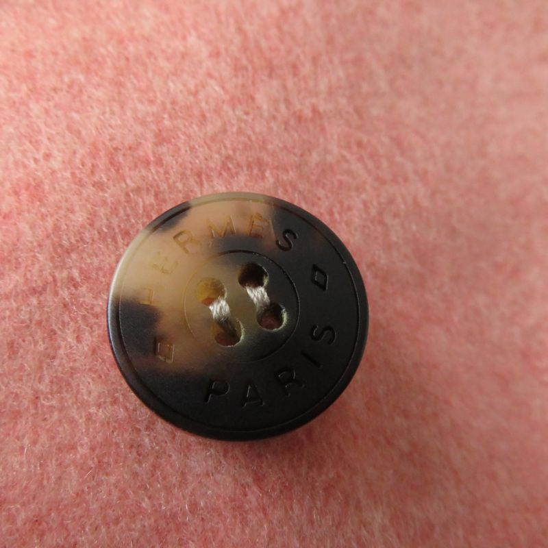 Hermes 22AW 100% Baby Cashmere Double Face Coat Pink 40 Made In France Genuine