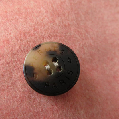 Hermes 22AW 100% Baby Cashmere Double Face Coat Pink 40 Made In France Genuine