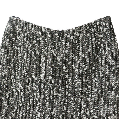 CHANEL 04A P24139 Tweed Skirt With Coco Mark Cut Off Hem Multi 38 Made In