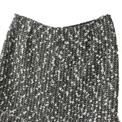 CHANEL 04A P24139 Tweed Skirt With Coco Mark Cut Off Hem Multi 38 Made In