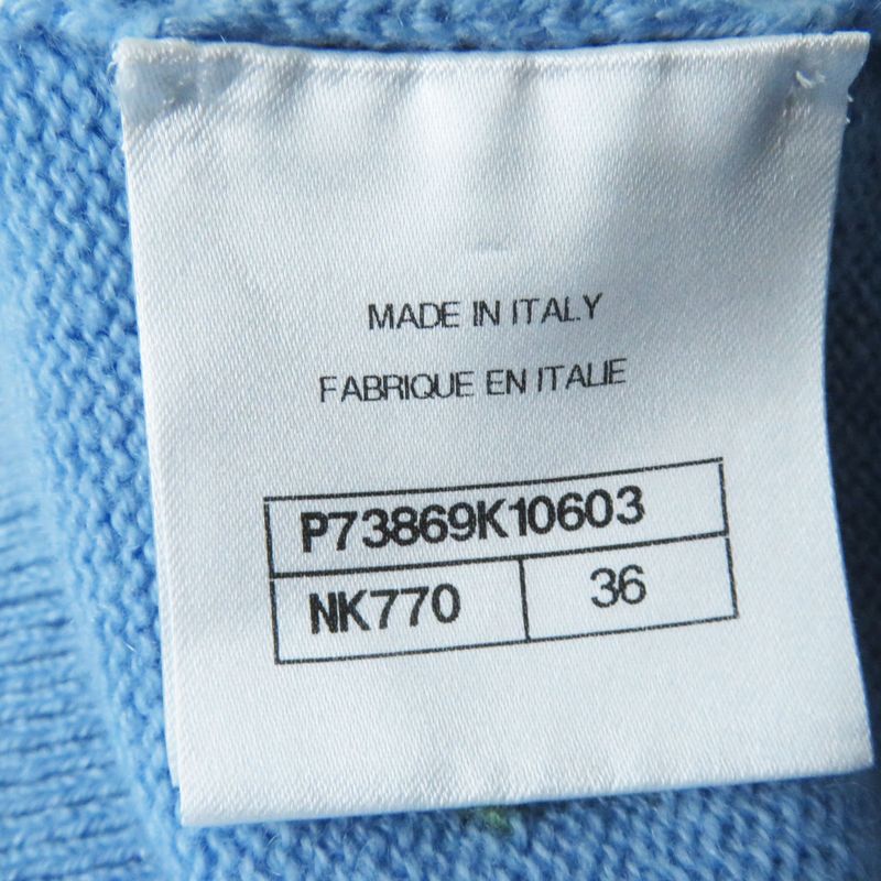 CHANEL 2022 P73869 P73823 100% Cashmere Coco Mark Button Knit Setup With Stones